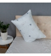 Подушка Arda Cotton 50х70, сіра з малюнком (Cotton57)