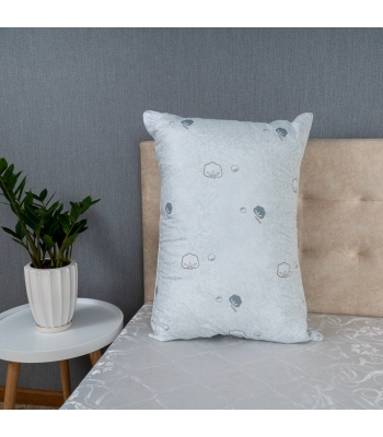 Подушка Arda Cotton 50х70, сіра з малюнком (Cotton57)