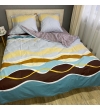 Комплект постельного белья Le Confort «Бирюзовые волны» 150x220 Бязь (0108-1)
