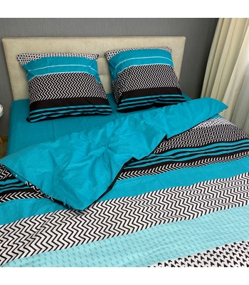Комплект постельного белья Le Confort «Голубые полосы» 150x220 Бязь (0104-1)