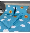 Детский комплект постельного белья Le Confort «Дино в машине» 150x220 Бязь (0189)
