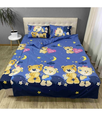 Детский комплект постельного белья Le Confort «Мишки» 150x220 Бязь (0191)