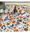 Дитячий комплект постільної білизни Le Confort «Вухо-лапо-хвіст» 150x220 Бязь (0224)
