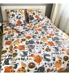 Дитячий комплект постільної білизни Le Confort «Вухо-лапо-хвіст» 150x220 Бязь (0224)