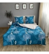 Комплект постільної білизни Le Confort «Зелені квіти» 150x220 Бязь (0232-1)