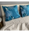 Комплект постільної білизни Le Confort «Зелені квіти» 150x220 Бязь (0232-1)