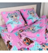 Детский комплект постельного белья Le Confort «Куклы Лол» 150x220 Бязь (023)