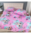 Детский комплект постельного белья Le Confort «Куклы Лол» 150x220 Бязь (023)