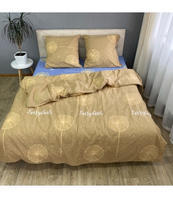 Комплект постельного белья Le Confort «Бежевый одуванчик» 150x220 Бязь (0151-1)