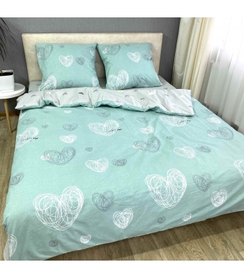 Комплект постельного белья Le Confort «Морское сердце» 180x220 Бязь (0184-2)
