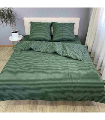 Комплект постельного белья Le Confort «Зеленая полоска» 200x220 Бязь (0199-3)