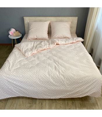 Комплект постельного белья Le Confort «Ромб кремовый» 180x220 Бязь (0138-2)