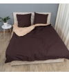 Комплект постельного белья Le Confort «Коричнево-бежевый» 150x220 Бязь (019-1)