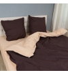 Комплект постельного белья Le Confort «Коричнево-бежевый» 150x220 Бязь (019-1)