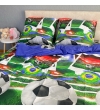 Дитячий комплект постільної білизни Le Confort «Футбольні м'ячі» 150x220 Бязь (011)