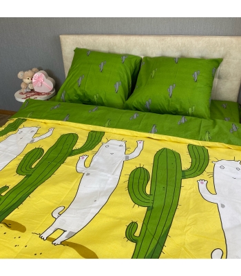 Комплект постельного белья Le Confort «Кактусы» 150x220 Бязь (097-1)