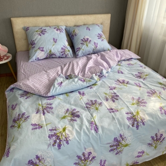 Комплект постільної білизни Le Confort «Лаванда на блакитному»