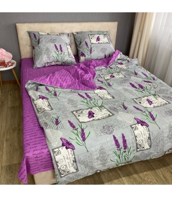Комплект постельного белья Le Confort «Письма с лавандой» 200x220 Бязь (082-3)