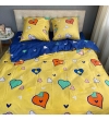 Комплект постельного белья Le Confort «Разноцветные сердечки» 150x220 Бязь (092-1)