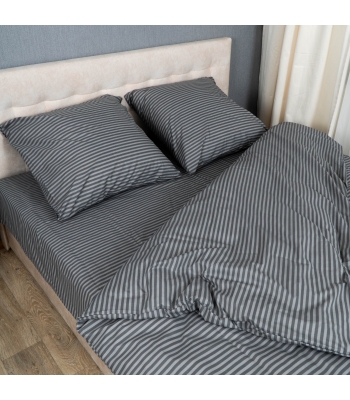 Комплект постельного белья Le Confort «Серая полоска» 150x220 Бязь (047-1)