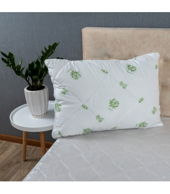 Подушка ТЕП Dream Collection «Bamboo» 50x70, біла з малюнком (3-00425)